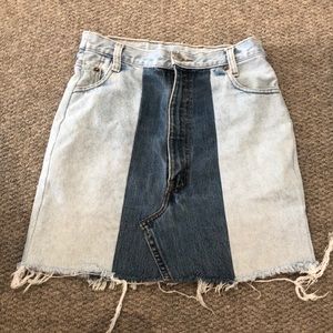 Levi Mixed Jean Skirt